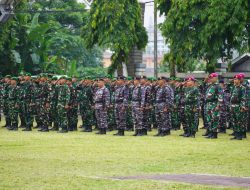 Aster Kasdam XXI/Radin Inten Hadiri Apel Forkopimda di Lapangan Korpri Kantor Gubernur