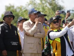 Mentri Pekerjaan Umum Tinjau Jembatan Way Bungur,Bupati Ucapkan Terimakasih Pak Presiden