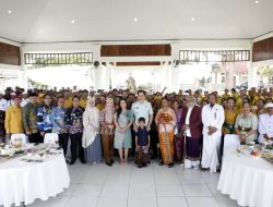 Merajut Kebersamaan Dalam Perbedaan, Pemkab Lamsel Gelar Silahturahmi Lewat Darma Santi Dengan Umat Hindu