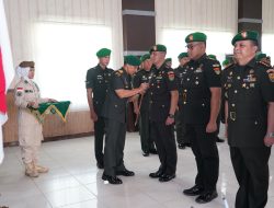 Danrem 043/Gatam Pimpin Langsung Tradisi Penyerahan Jabatan Kasrem, Kasilog serta sertijab Kasiintel