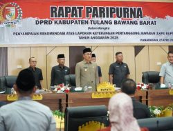DPRD Tubaba Gelar Paripurna Pertanggungjawaban LKPJ Bupati TA 2025