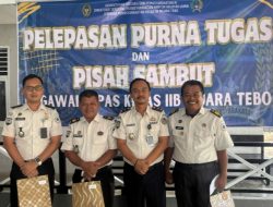 Lapas Muara Tebo Gelar Pelepasan Purna Tugas dan Pisah Sambut Pegawai