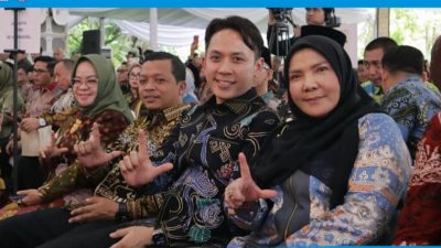 Bupati Lampung Selatan, Radityo Egi Pratama, menghadiri kegiatan halalbihalal masyarakat perantau Sumatra Bagian Selatan