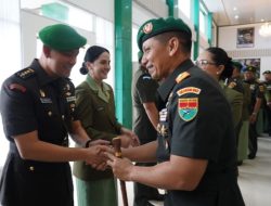 Danrem 043/Gatam Hadiri Tradisi Satuan dan Sertijab Pejabat Kodam XXI/RI