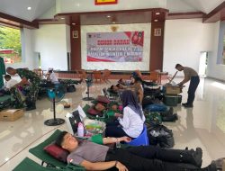 Pelaksanaan Donor Darah Dalam Rangka HUT Batalyon Infantri 7 Ke 23 Tahun 2026