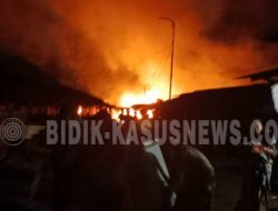 Anggota Koramil 410-03/TBU Sigap Mencegah Si Jago Merah