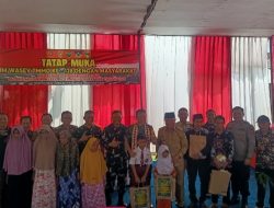 Kasrem 043/Gatam Sambut Tim Wasev Pusterad Tinjau Lokasi TMMD ke-128 Pekon Kalimiring