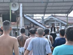 Jaga Kebugaran Tubuh, Warga Binaan Lapas Muara Tebo Ikuti Senam Bersama