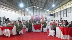 Danrem 043/Gatam Ikuti Launching 1.061 Koperasi Desa/Kelurahan Merah Putih Secara Virtual Bersama Presiden RI di Kota Metro