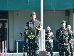 Danrem 043/Gatam Pimpin Upacara Bulanan, Sampaikan Amanat KASAD