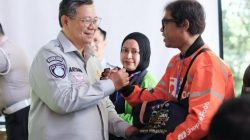 Dukung Kegiatan Polantas Menyapa: Jasa Raharja Bekali  Komunitas Ojol dengan Edukasi Keselamatan dan PPGD