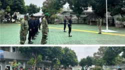 Tegakkan Disiplin Petugas, Kepala Kesatuan Pengamanan Pimpin Apel Gabungan Bersama Tentara Nasional Indonesia