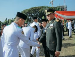 Pemprov Lampung Gelar Upacara Peringatan Hari Lahir Pancasila, Bertindak sebagai Inspektur Upacara Pangdam XXI/Radin Inten Mayor Jenderal TNI Kristomei Sianturi