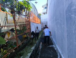 DETEKSI DINI KAMTIB, LAPAS AMPANA BERSAMA WBP BERSIHKAN AREA KONTROL PAGAR BRANGGANG