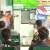 Koramil 421-09/Tanjung Bintang Gelar Nobar Bola Gembira, Suasana Penuh Keceriaan dan Kebersamaan