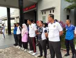 Jaga Stamina dan Soliditas, Rutan Kelas I Bandar Lampung Ikuti Bina Jasmani Bersama UPT Pemasyarakatan se-Lampung