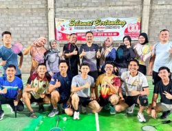 Fisik Sehat, Kinerja Hebat: Jajaran Lapas Muara Tebo Gelar Badminton untuk Perkuat Kekompakan