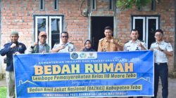 Perkuat Sinergi Sosial dan Pembinaan Warga Binaan, Lapas Muara Tebo Tinjau Lokasi Program Bedah Rumah Bersama Baznas Kabupaten Tebo