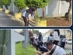 Semangat Jumat Bersih, Kalapas Pimpin Langsung Jajaran Tata Area Luar Institusi