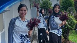 Percantik Area Luar, Lapas Kelas I Bandar Lampung Hiasi Taman Menggunakan Bayam Merah Hias Karya Warga Binaan