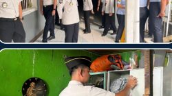Ciptakan Lingkungan Pembinaan Terkendali, Deteksi Dini Lanjut Gelar Razia Blok Hunian