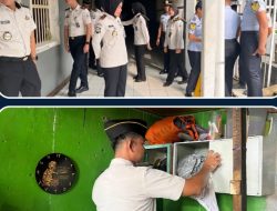 Ciptakan Lingkungan Pembinaan Terkendali, Deteksi Dini Lanjut Gelar Razia Blok Hunian