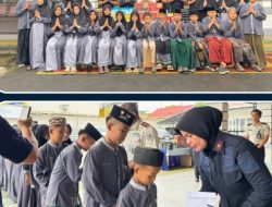 Wujud Kepedulian Sosial, Kakanwil bersama Kalapas Berikan Santunan Kepada Anak Yatim
