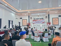PERKUAT KOLABORASI ANTAR APARAT PENEGAK HUKUM, LAPAS AMPANA HADIRI UPACARA DAN SYUKURAN HARI BHAYANGKARA KE-80