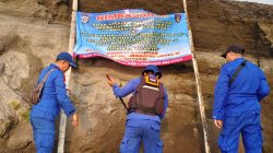 Polda Lampung Pasang Imbauan di Krakatau, Nelayan Diminta Jauhi Kawasan Gunung Anak Krakatau