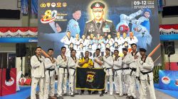 Polda Lampung berhasil sabet 10 medali di kejuaraan nasional Taekwondo Kapolri Cup 7 tahun 2026