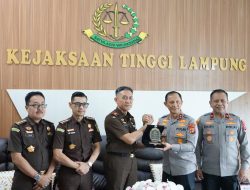 Perkuat Sinergitas Penegakan Hukum, Kapolda Lampung Silaturahmi ke Kejaksaan Tinggi