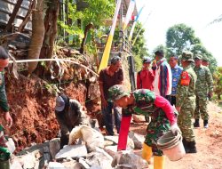 TMMD Kodim 0410/KBL: Dansatgas Tinjau Progres Talud Hingga RTLH di Pinang Jaya