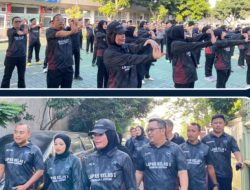 Tingkatkan Kebugaran dan Kekompakan, Kepala Lembaga Pemasyarakatan Pimpin Rutinitas Jalan Sehat dan Senam Bersama