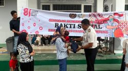 Semarak HUT RI ke-81, Rutan Bandar Lampung Gelar Bakti Sosial dan Pemeriksaan Kesehatan Gratis