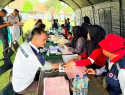 Semarak HUT ke-81 RI, Lapas Muara Tebo Bersama Brigif TP 35/Siginjai Gelar Bakti Sosial Donor Darah
