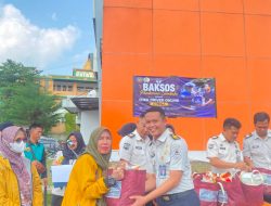 Semarak HUT ke-81 RI, Rutan Bandar Lampung Ikuti Kegiatan Pembagian Bantuan Sosial kepada OJESA Bandar Lampung