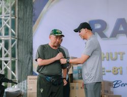 Gerak Jalan Sehat HUT ke 81 Kemerdekaan RI Jadi Momentum Pererat Sinergi Pemprov Lampung dan Kodam XXI/Raden Inten