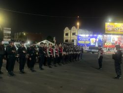 Jaga Kamtibmas, Gegana Sat Brimob Polda Lampung Gelar Patroli Gabungan Skala Besar di Bandar Lampung