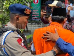 Detasemen Gegana Brimob Lampung Amankan Jalannya Sidang Putusan KPK di Pengadilan Negeri Tanjung Karang