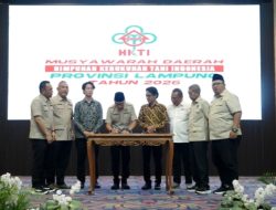 Gubernur Mirza Ajak HKTI Lampung Perkuat Hilirisasi Pertanian Untuk Kesejahteraan Petani