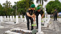 Danrem 043/Gatam Hadiri Ziarah Dan Bakti Kesehatan HUT Ke-1 Kodam XXI/Radin Inten