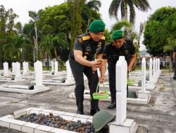 Danrem 043/Gatam Hadiri Ziarah Dan Bakti Kesehatan HUT Ke-1 Kodam XXI/Radin Inten