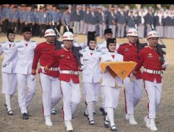 Upacara Penurunan Bendera HUT ke-81 Kemerdekaan RI di Provinsi Lampung Berlangsung Khidmat