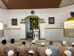 Santri Warga Binaan Rutan Bandar Lampung Gelar Sholat Istisqa dan Doa Bersama, Mohon Hujan dan Perlindungan dari Bencana