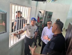 Razia Gabungan, Rutan Kelas I Bandar Lampung Perkuat Sinergi Cegah Gangguan Keamanan