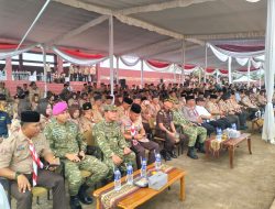 Danramil 421-09/TJB mengahadiri Kegiatan Apel Besar Hari Pramuka ke-65 Digelar di Bumi Perkemahan Kotabaru Lampung Selatan