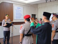 Kompol Regan Resmi Gantikan Kompol Gigih Jabat Kasat Reskrim Polresta Bandar Lampung