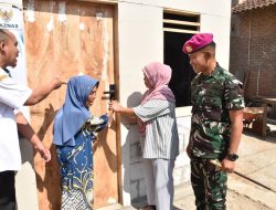 Wujud Kepedulian Prajurit, Danyonif 9 Marinir Resmikan Bantuan Bedah Rumah Layak Dan Sehat
