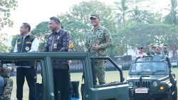 Pangdam XXI/RI Kuatkan Sinergi Di Apel Akbar Kemah Bakti Satya Satlinmas