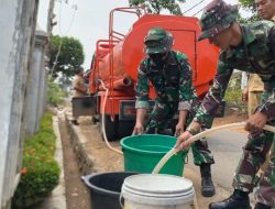 Bakti TNI AD, Air Bersih Mengalir untuk Warga Lampung dan Bengkulu